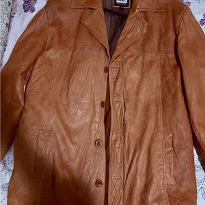 Men's Tan Leather Jacket
